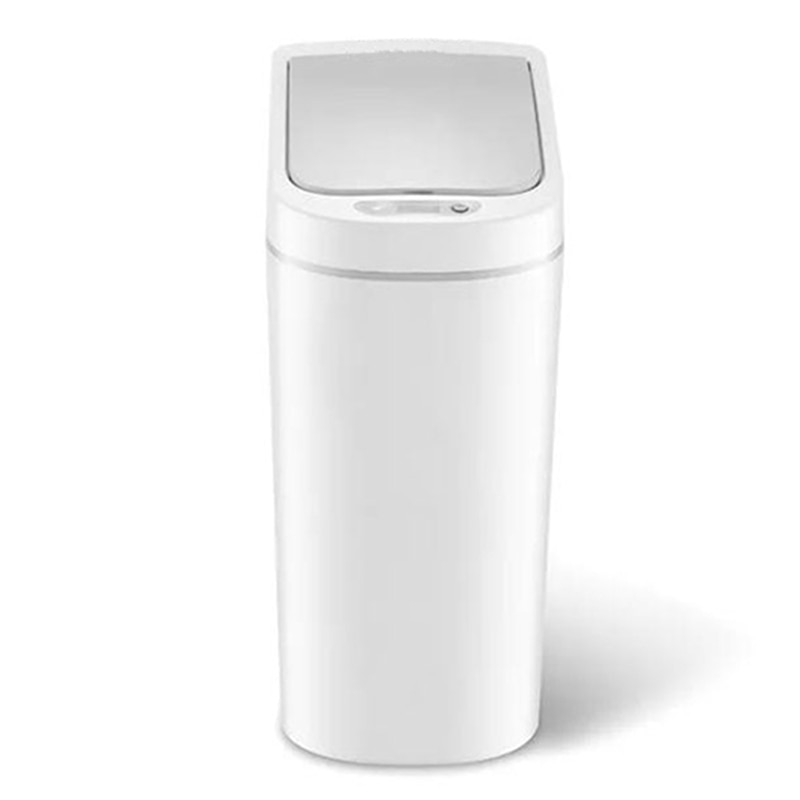 Automatic Pressless Stainless Steel Automatic Smart Infrared Motion Sensor Rubbish Waste Bin Kitchen Trash Can with Battery: Default Title