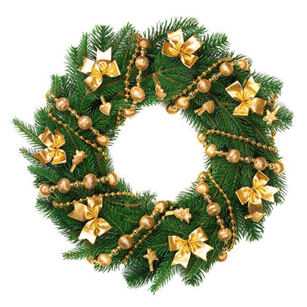Décoration de mariage rotin couronne métal cerceau couronne décor Floral cerceau noël Navidad décor pour la maison suspendus fleur artificielle