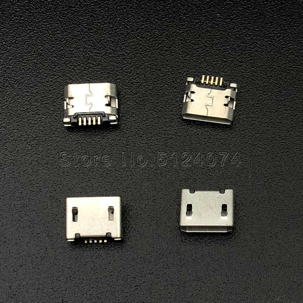 MINI Mike MK5P prise femelle 5pin | Connecteur d'interface DIP 5P USB micro et pâte arrière, bouche plate de 5.9mm 50 pièces/lot