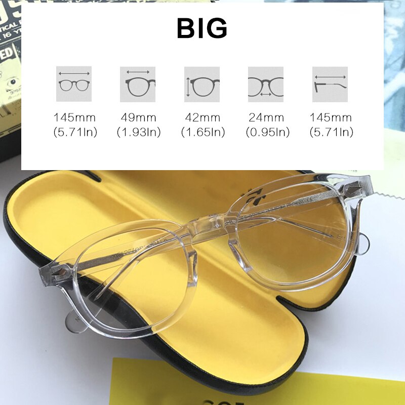 Luxe Johnny Depp Acetaat Brilmontuur Mannen Vrouwen Vintage Bril Optische Recept Bijziendheid Brillen Frame Brillen: 17