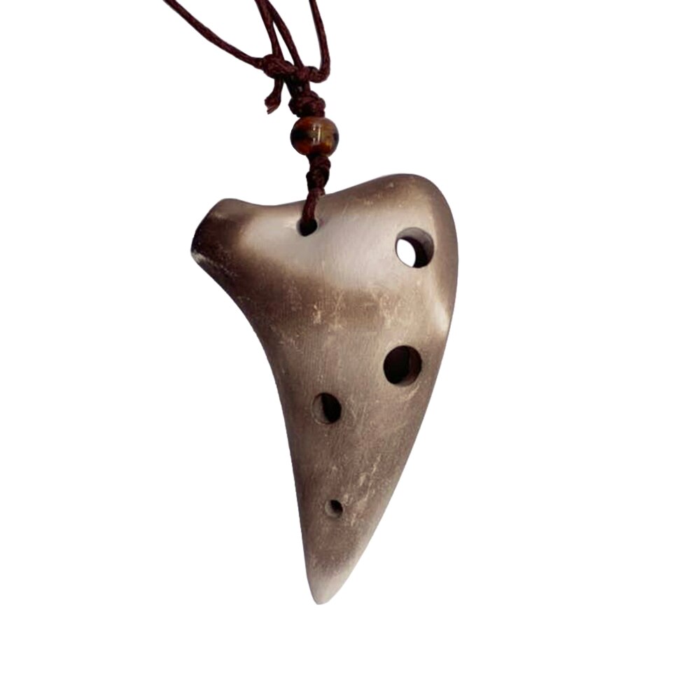 Ocarina de cerámica con 6 agujeros, instrumento Musical de Alto C con cuerda, puntuación de música para amantes de la música y principiantes, de música
