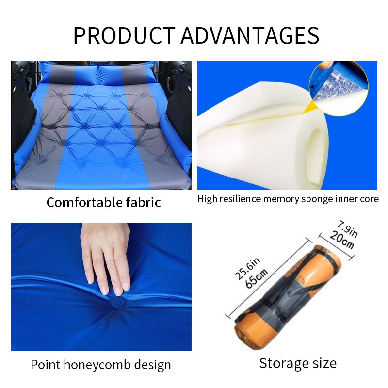 Auto Multi-Function Automatic Inflatable Air Mattress SUV Special Air Mattress Car Bed Adult Sleeping Mattress Car Travel Bed