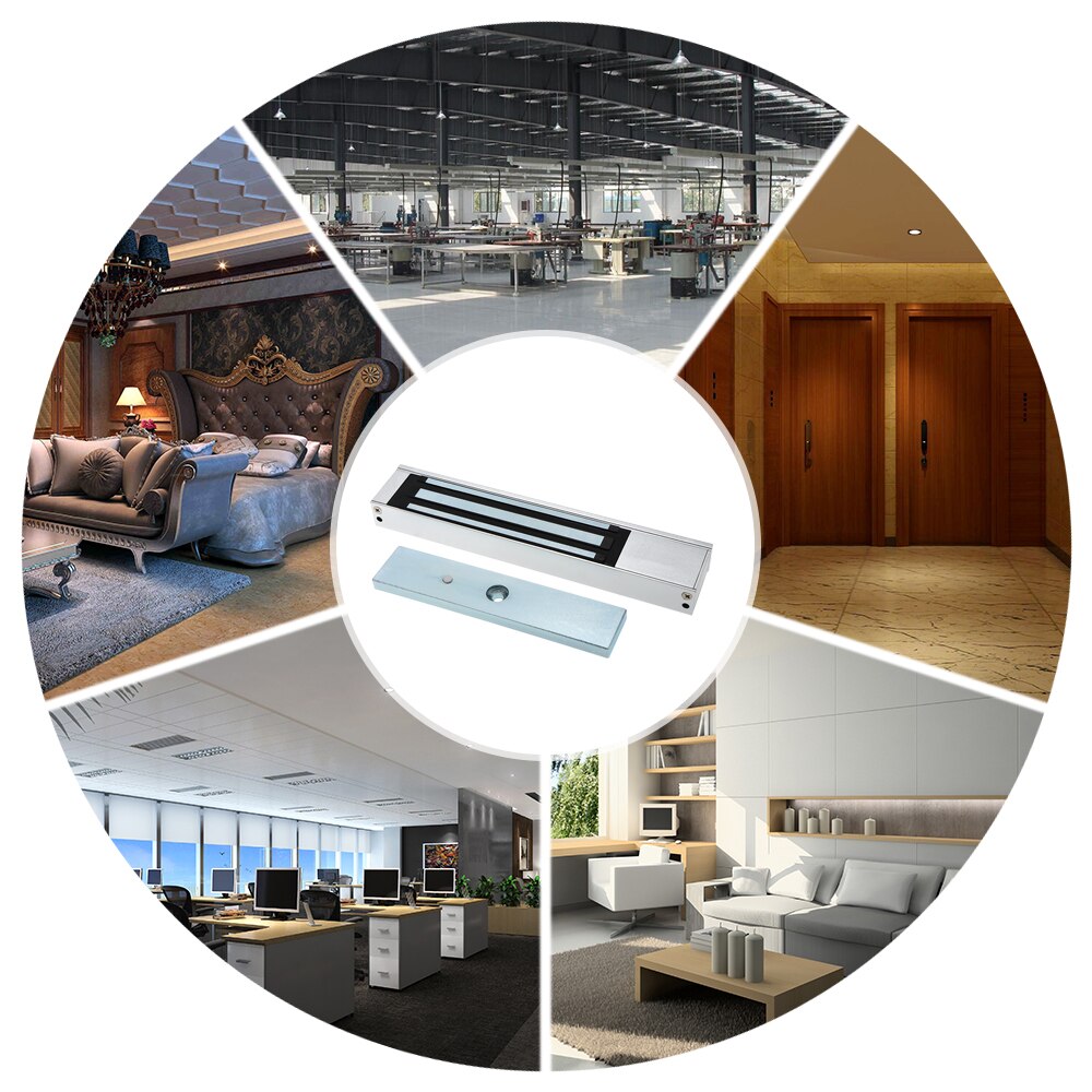 Access Control Electric Magnetic Door Lock 180KG 12V Electric Lock Holding Force