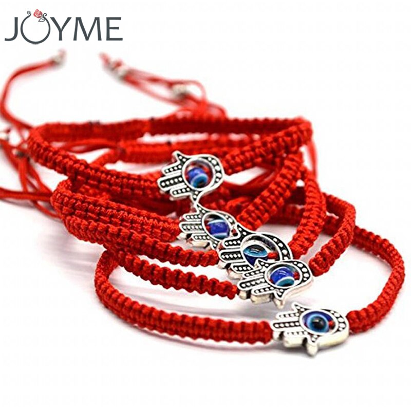 handgefertigt Geflochtenen Seil Glück rot Schnur Armbinde Bösen blick Charme Armbänder für Frauen Bringen Sie Glück Ruhige Religiöse Schmuck