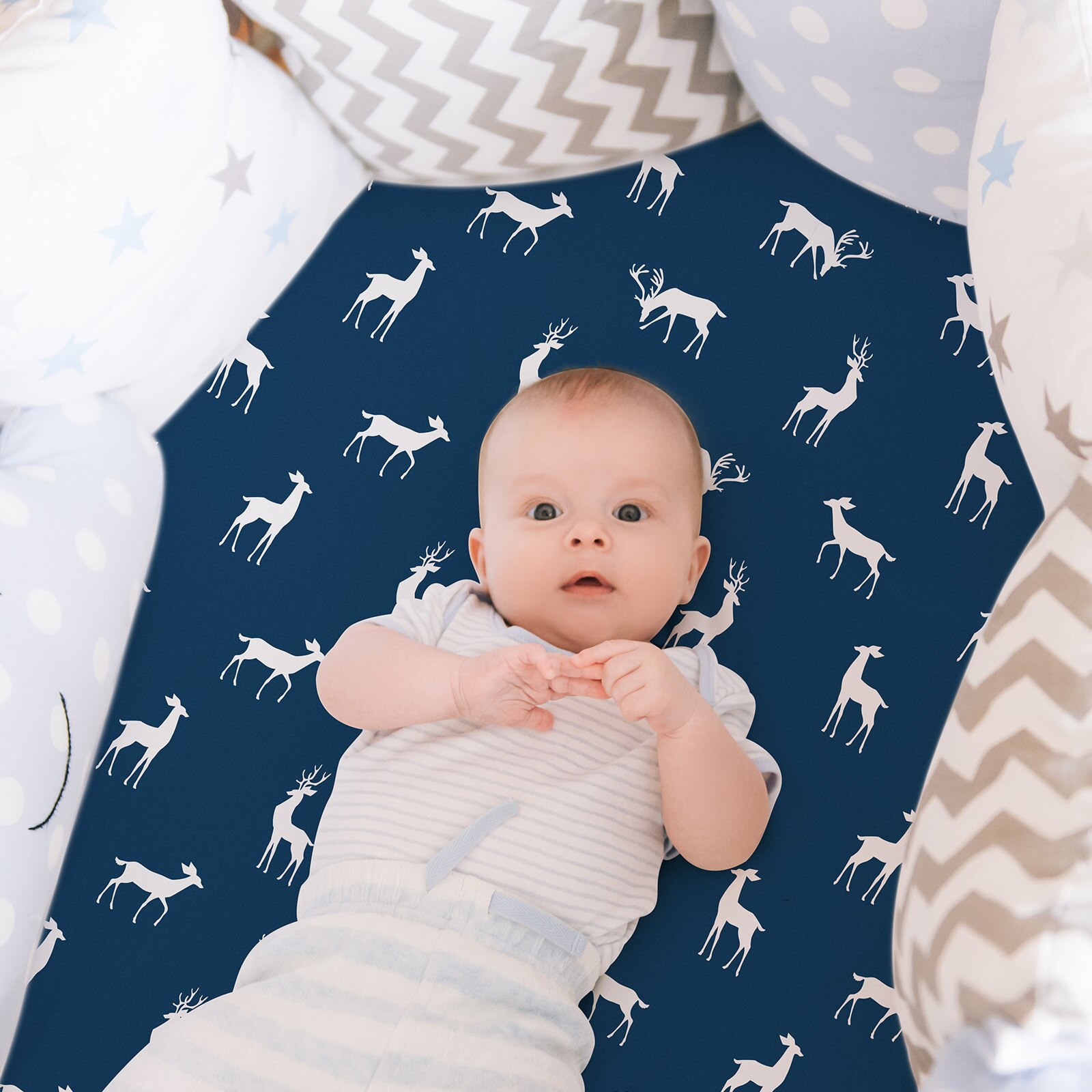 100% Katoenen Baby Wieg Hoeslaken Crtoon Print Pasgeboren Zachte Wieg Laken Cradle Cover Voor Baby Mozes Mand Bed 82*41Cm