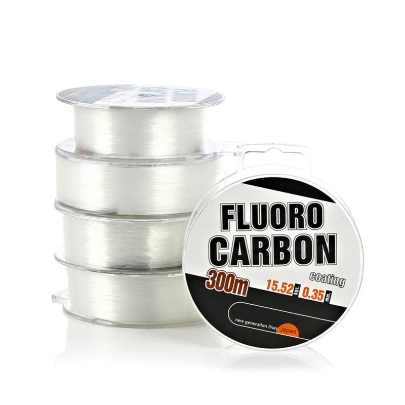 Hilo de pescar de 300M, accesorios de pesca, superpotencia, fuerte, recubierto de fluorocarbono, monofilamento, hilo de pescar líder