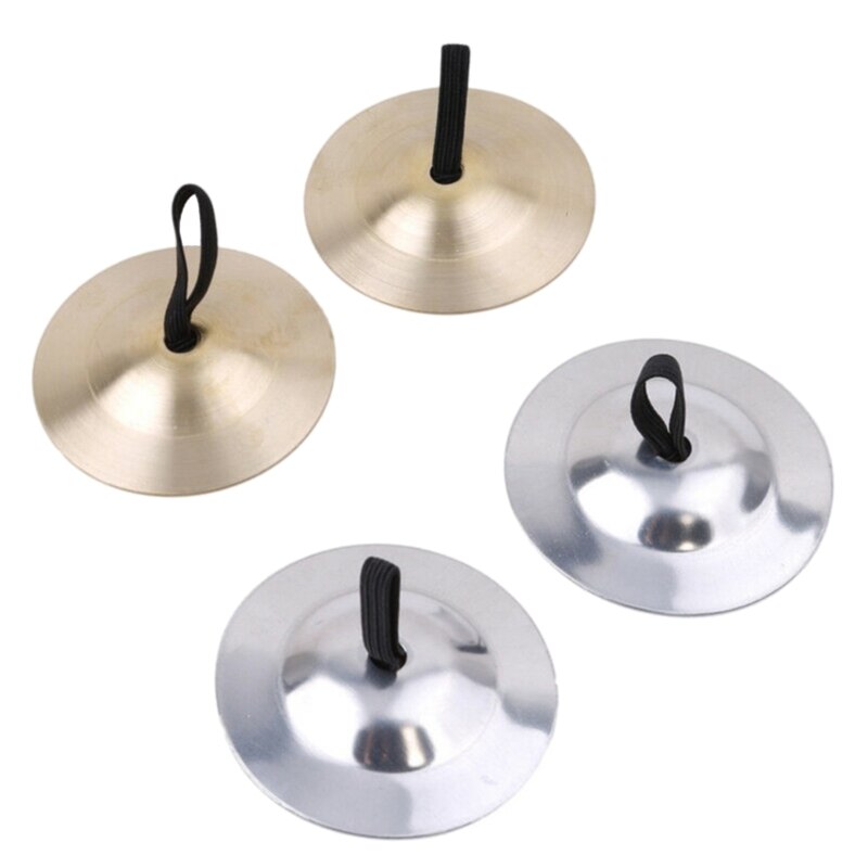1 paar Mini Becken für freundlicher Finger Becken Bauchtanz Kupfer Becken Finger Becken Musical Instrument für Tänzer