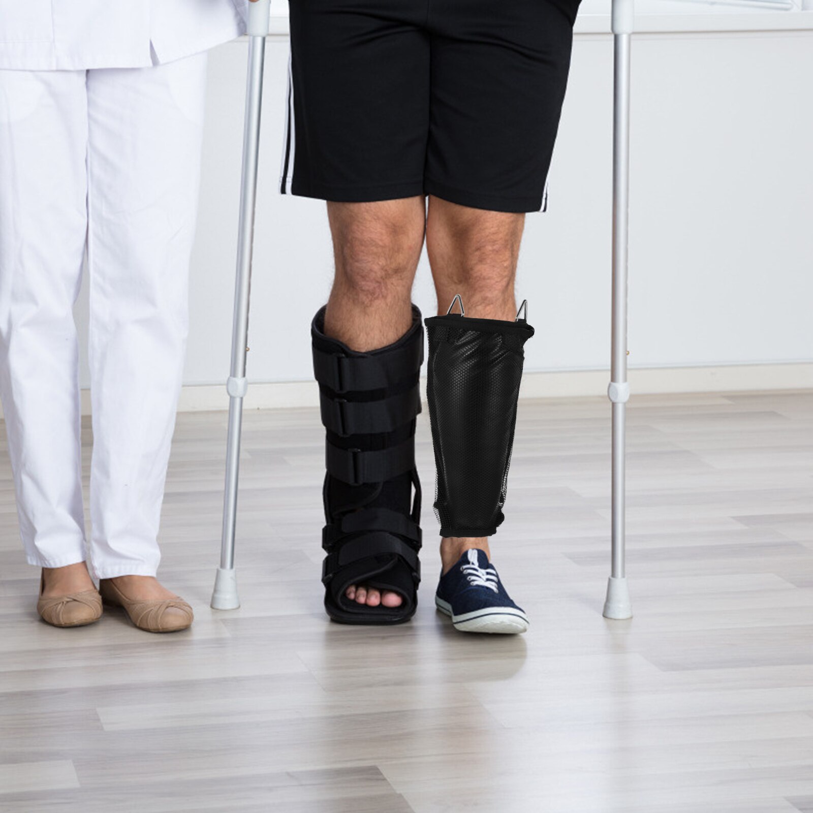 1pc 2000ml Large-capacity Urine Bag Nursing Drainage Bag for the Elderly (Black)