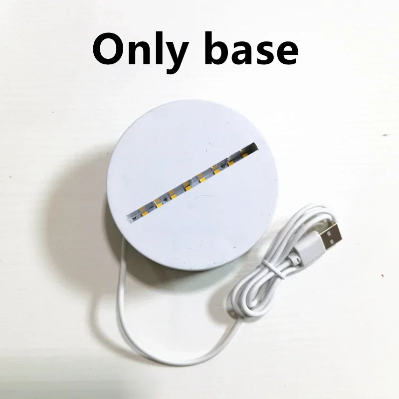 3D Illusion visuelle veilleuse visuelle créative LED lampe de bureau changement USB alimenté pour les enfants: Oie Jaune