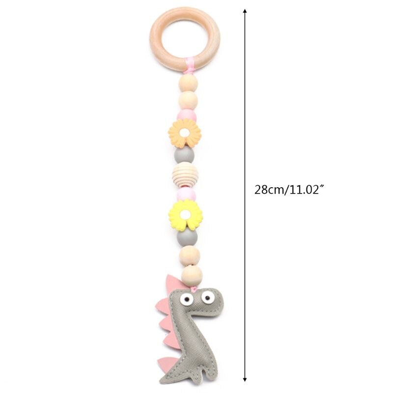 Baby Nordic Gym Frame Pendants Rack Hanging Beaded Kids Room Decoration Wood Ring-pull Toys