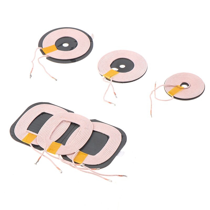 1pz 35/45/50 MILLIMETRI Circolare 10 Gira Bobina Bobina di Induzione per il FAI DA TE Caricatore Senza Fili di Trasmissione Terminale universale QI standard