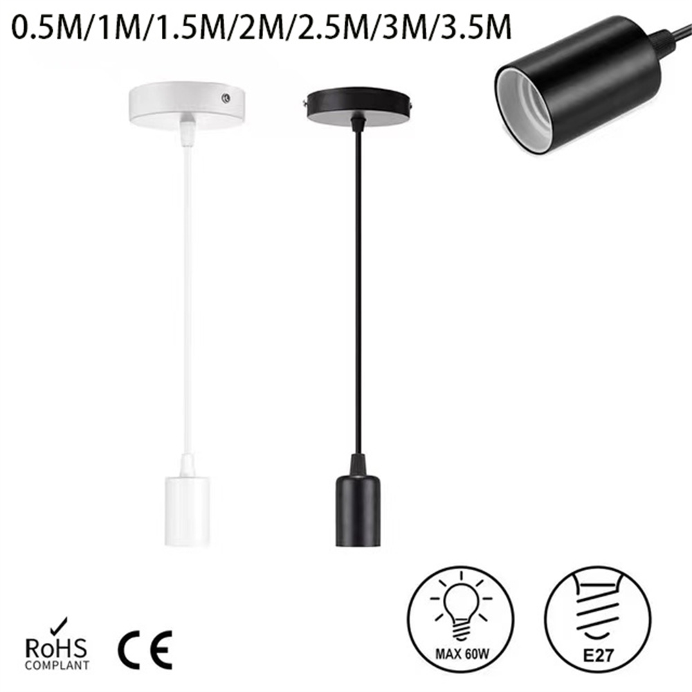 3M Led Base Hanglampen E26 E27 Lamphouder Socket 110V 220V Lamp E27 Base voor DIY Retro Opknoping Lamp Accessoires