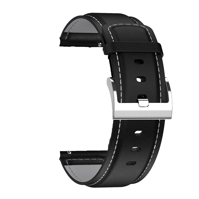 LEMFO accessoires intelligents pour montre intelligente DT78 L9 bracelet Anti-perte remplacement acier cuir Silicone bracelet: black gray leather
