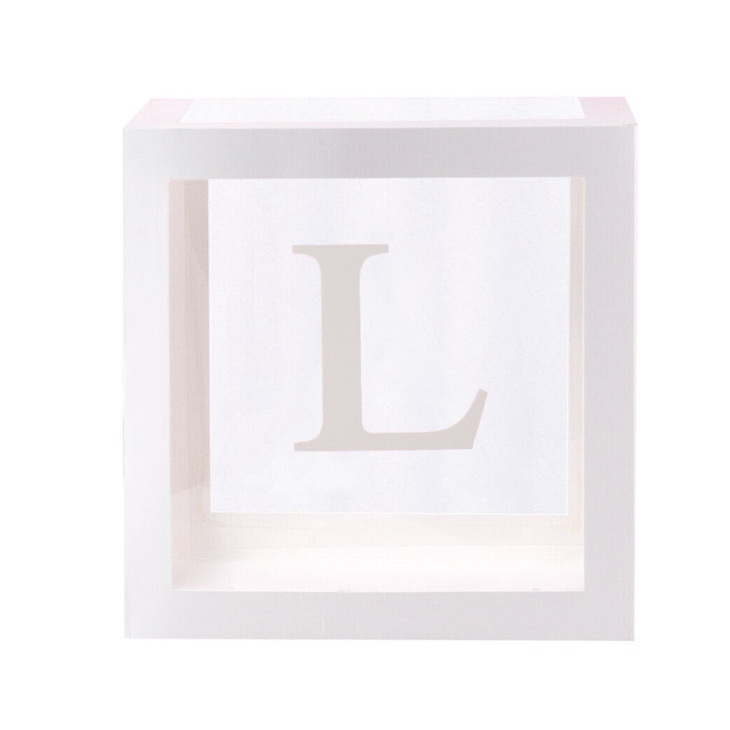 Beste produkte Buchstabe A-Z transparent Boxen Kind Geburtstag Baby Dusche Party Dekoration unterstützung