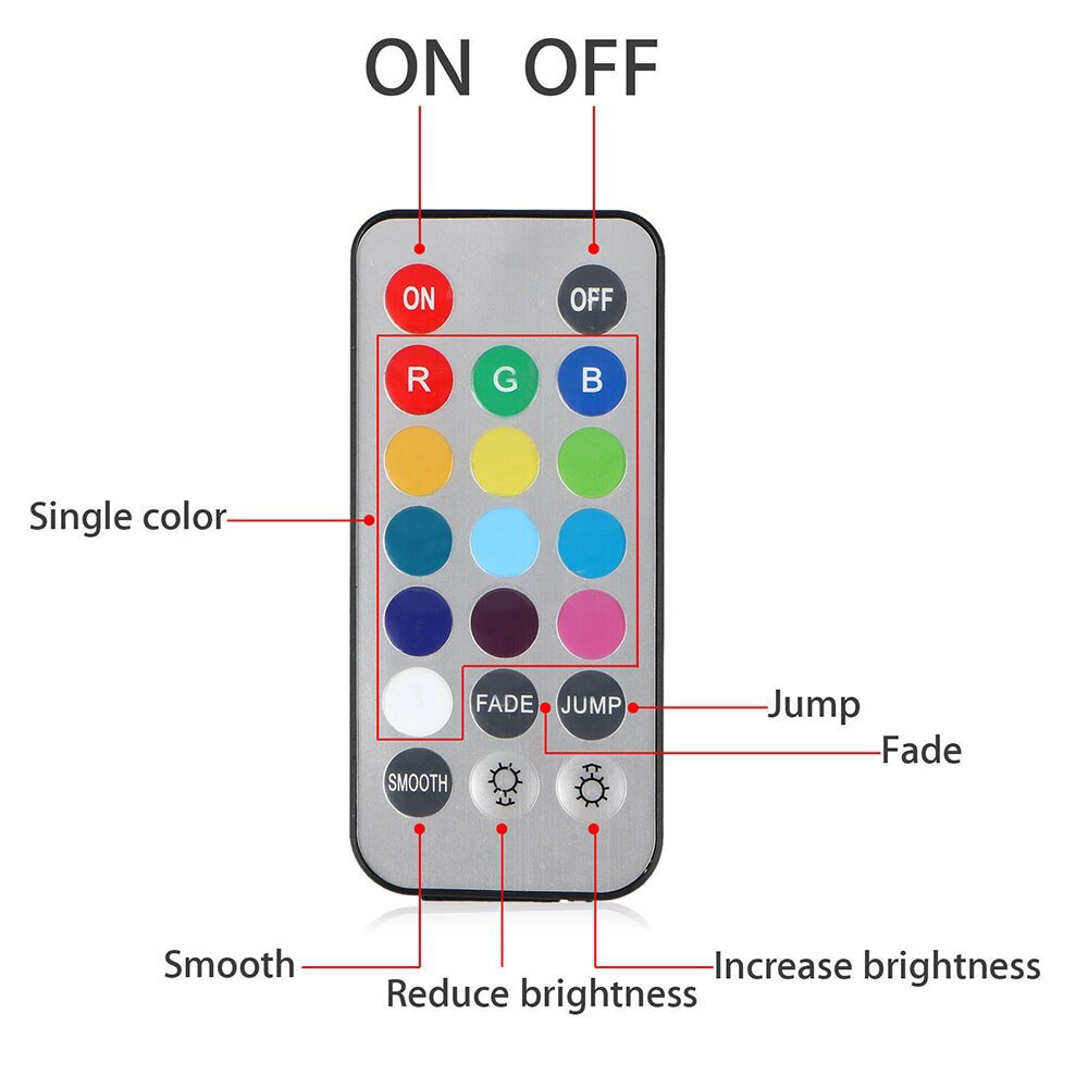Lampe LED Submersible avec télécommande pour Vase, éclairage décoratif de fête, de mariage, de Festival, imperméable, rvb