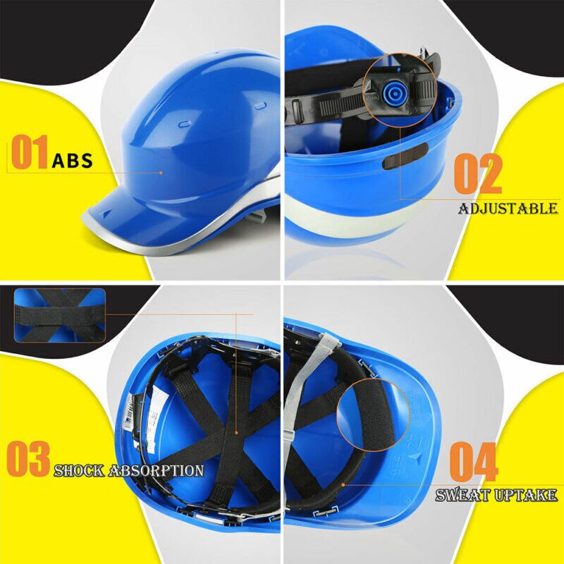 Helm Helm Werk Cap Abs Isolatie Materiaal Met Fosfor Streep Bouwplaats Isolerende Bescherm Helm Fiets