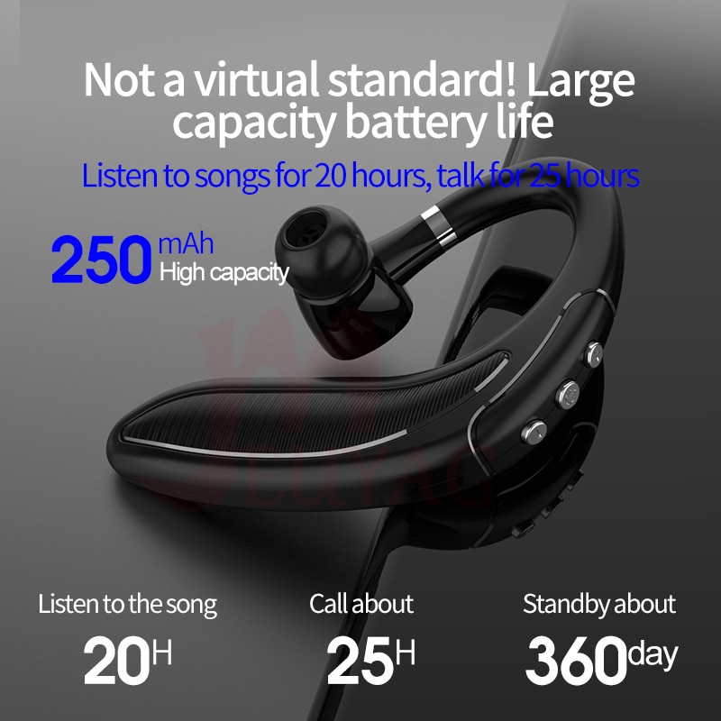 MEUYAG Empresa de redução de ruído fone de ouvido sem fio Bluetooth 5.0 fones de ouvido Estéreo com micphone handsfree telefone para telefone inteligente