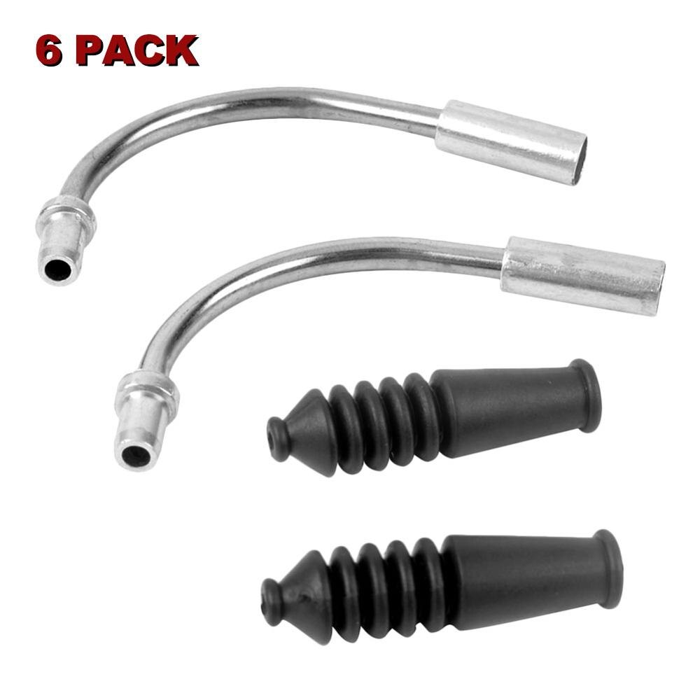 6 pièces vélo en forme de V surface de frein câble guide fil tube de pliage en plastique botte manchon de protection tuyau VTT pièces de route: Default Title