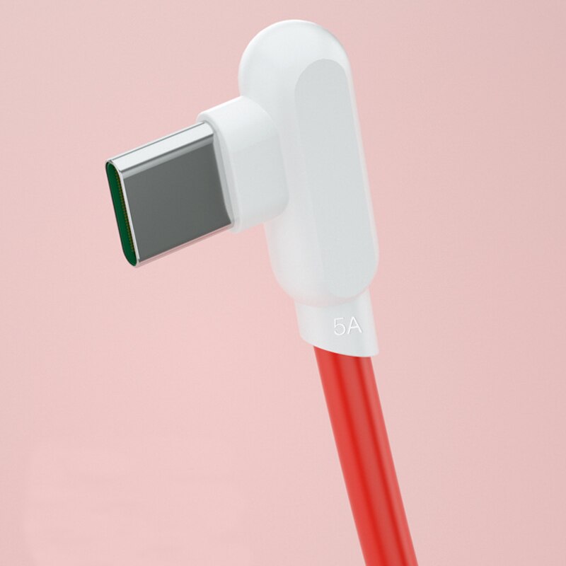 USB C 90 Grad Kette Kabel Oneplus Nord N10 N100 8T Typ C Bindestrich Ladekabel 0.3/1/2M 5A Schnelle Ladung Für eins Plus 8 7T 7 Profi 6