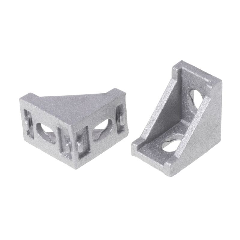 10pcs 2028 Fasten Fitting Angle 20x28 L Connector Aluminum Corner Bracket Joint Brace AXYC