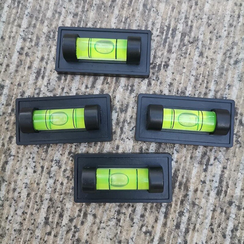 4Pcs Magnetic Bubble Levels For Leveling Phonograph,Camera, Tripod, Machines, Spirit Level Measuring Tools (Magnetic)
