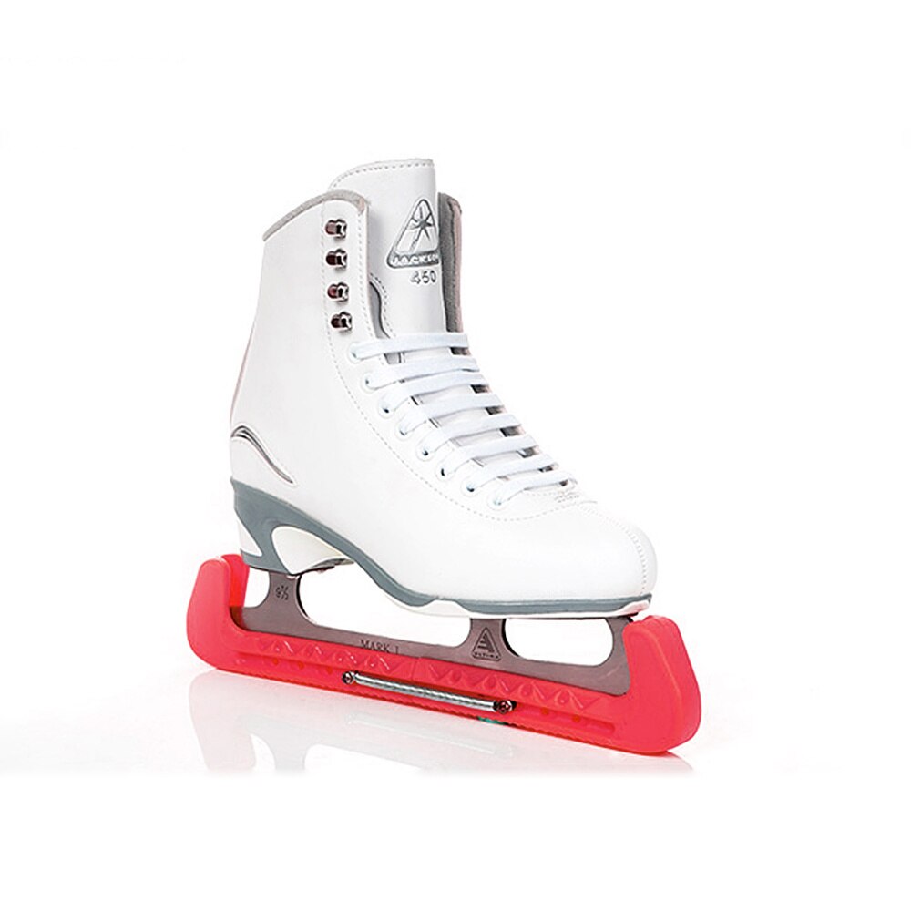 Ice Skate Guards - Adjustable Figure Blade Covers - Pair - Red
