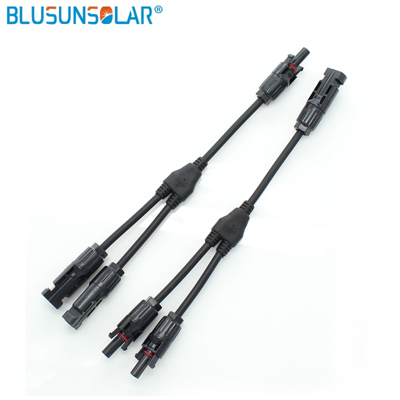 2 in 1 Solar Solar Connector Parallel branch Connector Male to Female Solar Parallel Connector DIY Solar Kits System