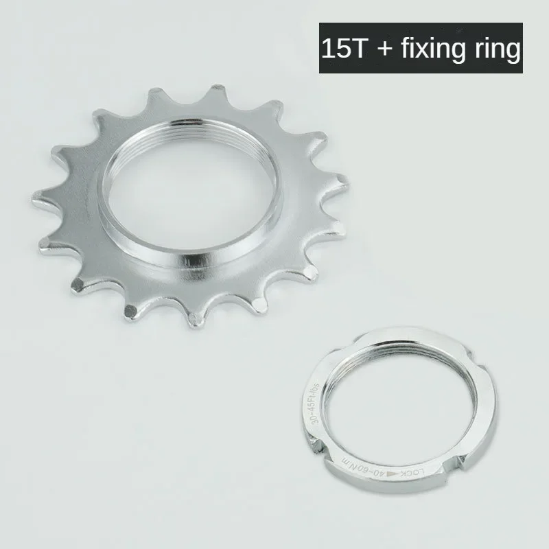 Deemount fast gear cykel friløb tandhjul nav låsning 1 speed fixie cykel gevind låseringe 13t 14t 15t 16t 17t 18t