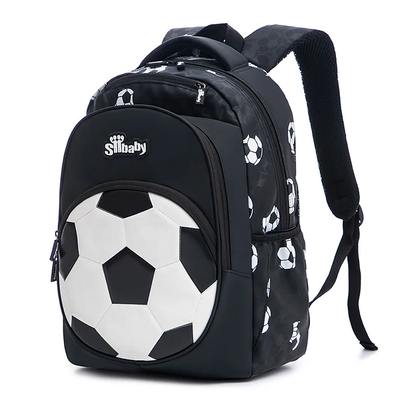 Neue 3D Nette Orthopädische Schule Tasche Für Jungen Cartoon Fußball Rucksack Kinder Kinder Hohe Kapazität Wasserdichte 1-3 grade Schul: Blau