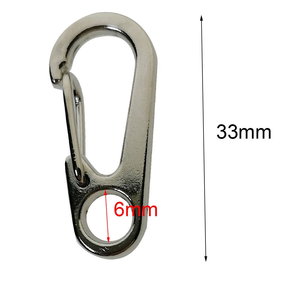 2pc 5Pcs 12Pcs Mini Outdoor Backpack Zinc Alloy Spring Snap Hook Camping Keychain Chain Carabiner Quick Clasp
