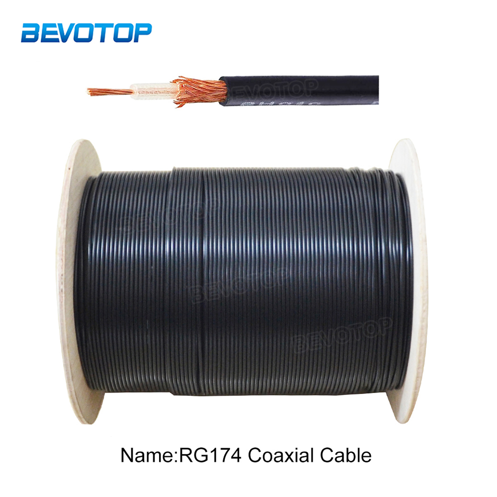 Cable RG174 Cables RF Coaxial 50 Ohm conector RG-174 Cable de un solo hebra/múltiples hebras 5M 10M 20M 30M 50M