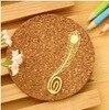 1 Uds. Marcapáginas bonitos Kawaii dorados y animales, marcapáginas creativos de Metal para libros, productos creativos de papel, papelería: 7peacock feathers