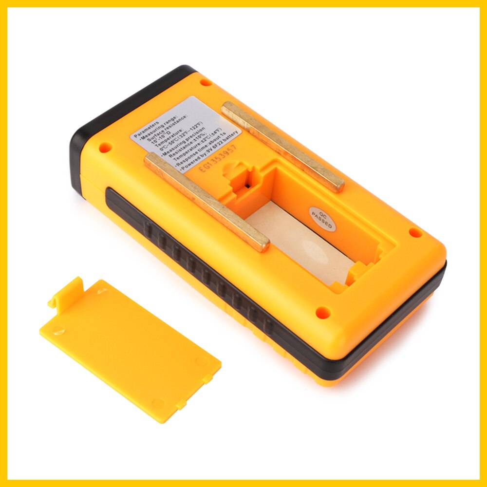 Surface Resistance Tester Handheld LCD Digital Display Anti-static Resistance Meter GM3110