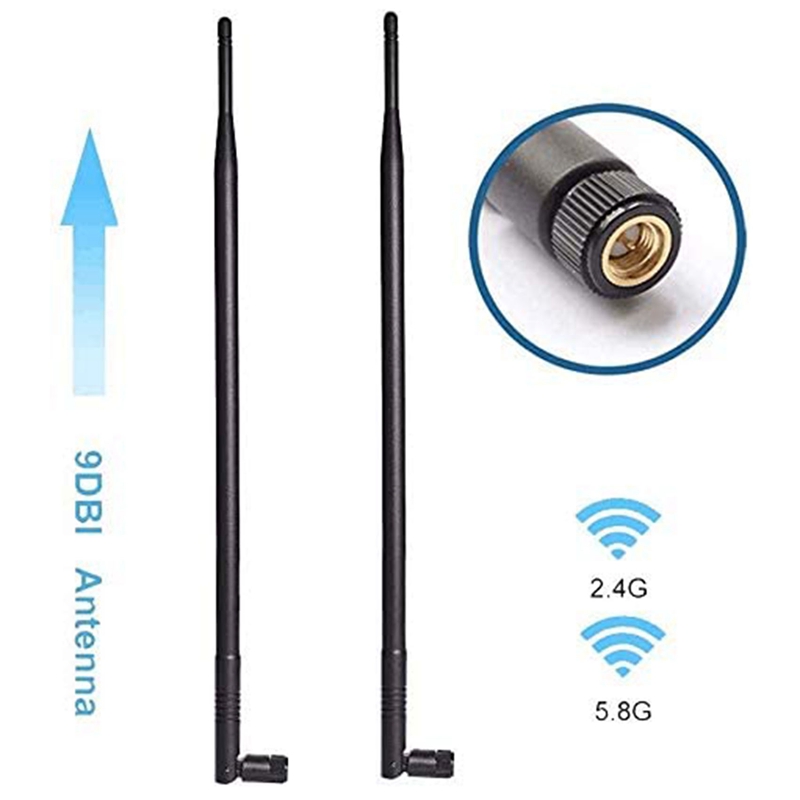 9Dbi Wifi Antenne 2.4Ghz 5.8Ghz Dual Band Sma Antenne 4G Omni-Directionele Draadloze Antenne Voor Draadloze netwerk Router