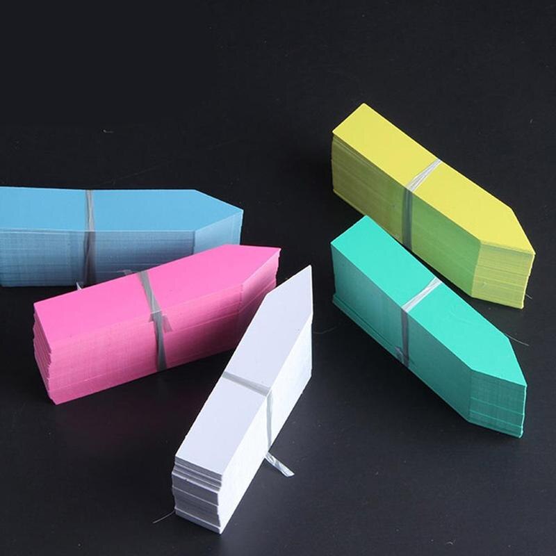 100 stuks herbruikbare pvc-planten hangtaglabels boomfruitbord tuinpot classificatielabels plastic gereedschap bloem klein huis  a7 j 2