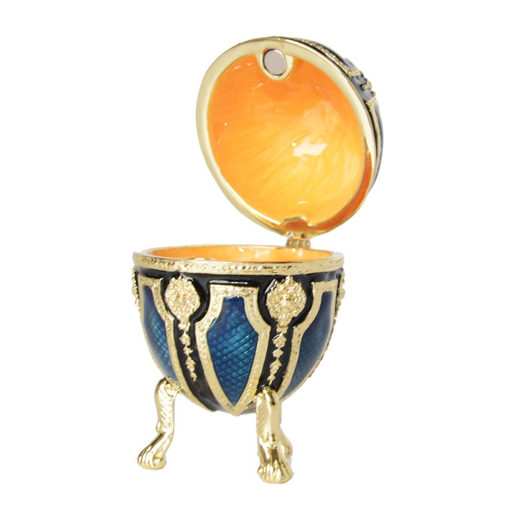 Mini Vintage Egg Trinket Box Easter Enameled Egg