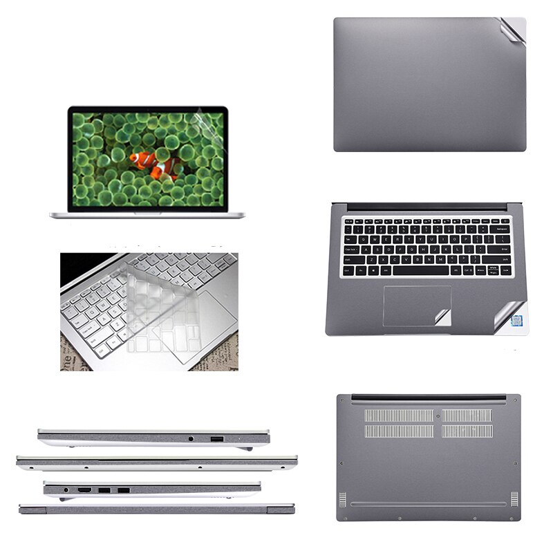 Laptop Sticker Skin voor Xiaomi RedmiBook 14 Vinyl Decal PC Notebook Skin voor Xiaomi RedmiBook 14 Computer Stickers Cover: Dark Grey 3