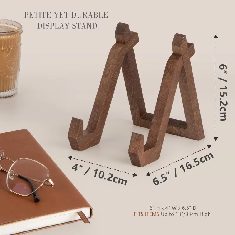 Holz Plattenhalter Anzeige Ständer Fotorahmen Ständer Rezept Buch Rekord Gestell Tischplatte Dekorative Bild Regal Heimat Dekoration
