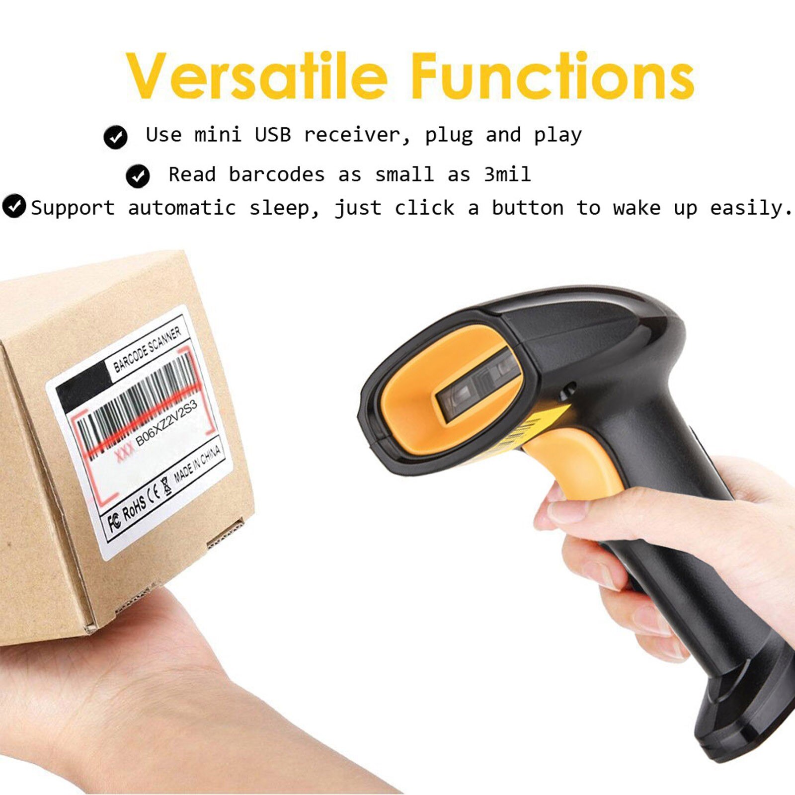 328 Ft Wireless 2d Barcode Scanner Und H2wb Bluetooth 1d/2d Qr Bar Code Reader Unterstützung Handy Ipad handheld Reader #3