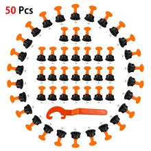 50Pcs Alignment Tile Leveling Wedges Tile Spacers System Flat Ceramic Leveler for Floor Wall Construction Tools Locator