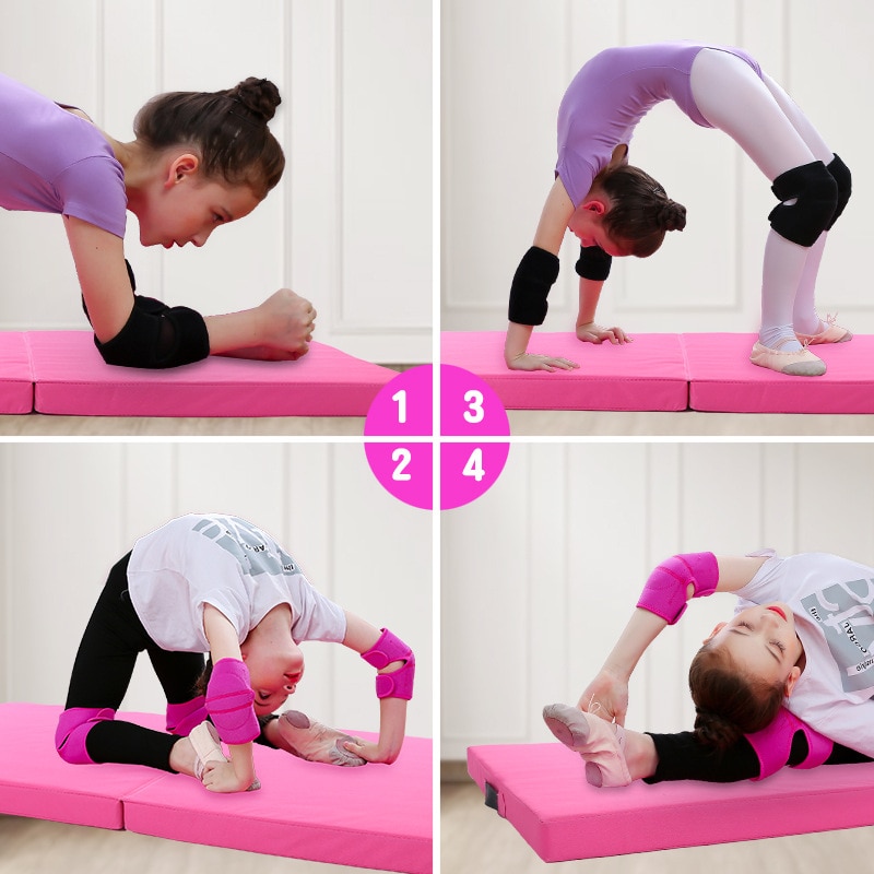 120/100cm gymnastikmåtte træningsgulv gym yogamåtte til børns dansestrækning træning fitness sit-ups kerne træning hjemme gym