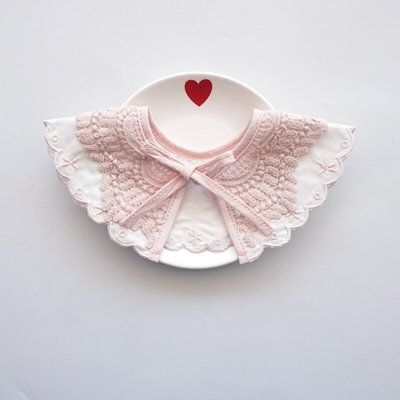 360 Degree Baby Stuff Cotton Baby Bibs With Lace Baby Girl Bibs False Baby Collar Infant Bib Cute Newborn Scarf Baberos: Style 6