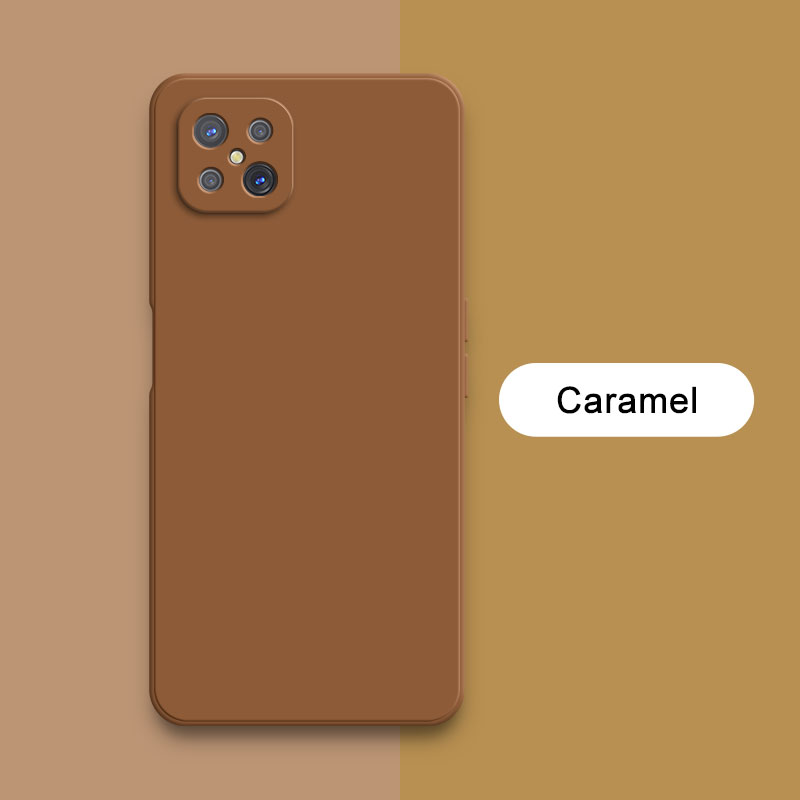 Custodia quadrata in silicone liquido per OPPO A92s Reno4 Reno 4Z Z 5G Fotocamera protettiva 360 Custodia morbida antiurto per telefono Accessori Funda