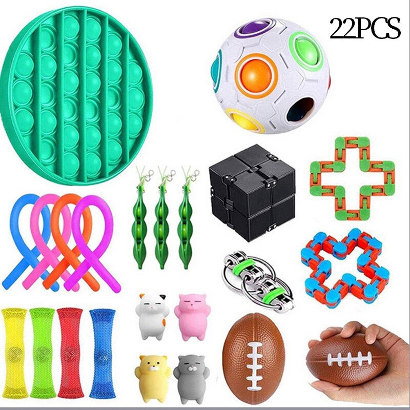 Fidget Toys Anti Stress Toy Set Relief For Adults Girls Boys Children Sensory Stress Relief Antistress Toys