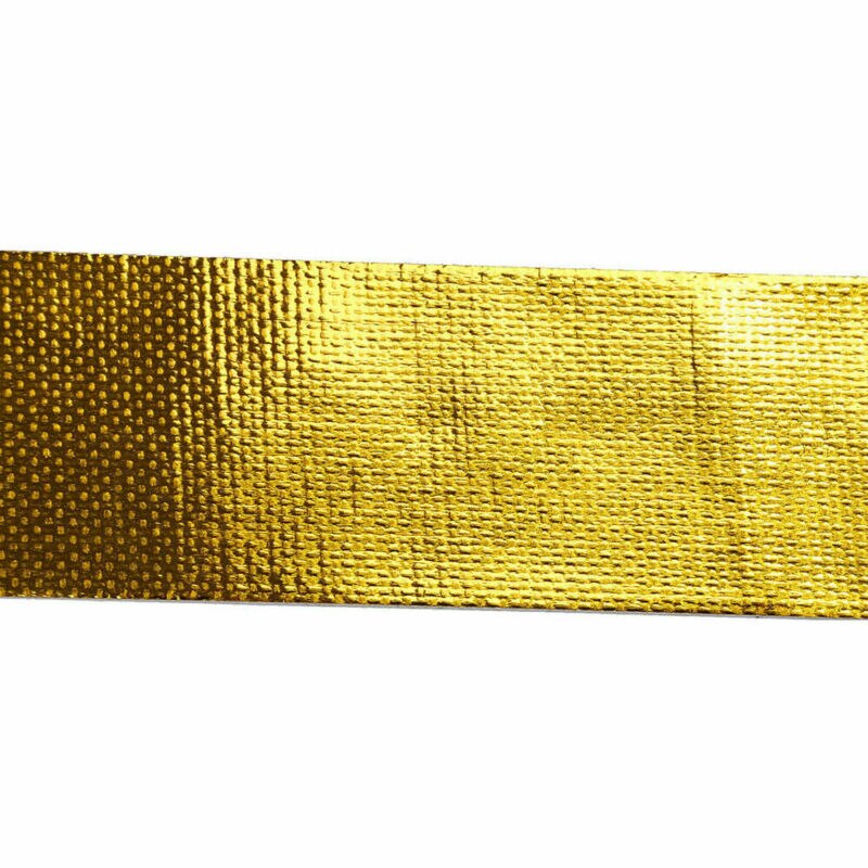 Reflecterende Aluminiumfolie Tape 1Rol (5M * 5Cm) zelfklevende Hoge Temperatuur Hitteschild Wrap Gold
