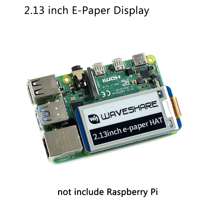 Raspberry Pi 2.13 pollici e-ink Display Hat risoluzione 250x122 e-paper SPI schermo per Raspberry Pi 4B/3B/3B/3A/Zero per Arduino