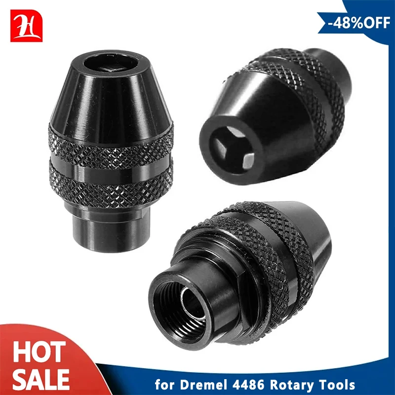Mandril Universal sin llave de cambio rápido múltiple, repuesto de mandril Universal para herramientas rotativas Dremel 4486 3000 4000 7700 8200, 1/2/3 Uds.