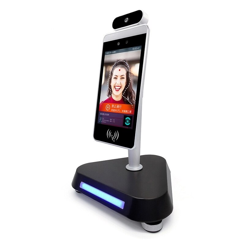 face recognition infrared thermometer Upright/face recognition system multiple base