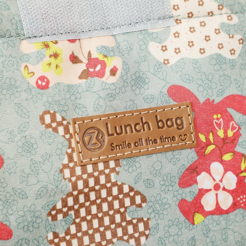 QQD Lunch Bag Multifunction Cooler Bag Multicolor Waterproof Women Hand Pack Thermal Breakfast Box Portable Picnic Causal Travel