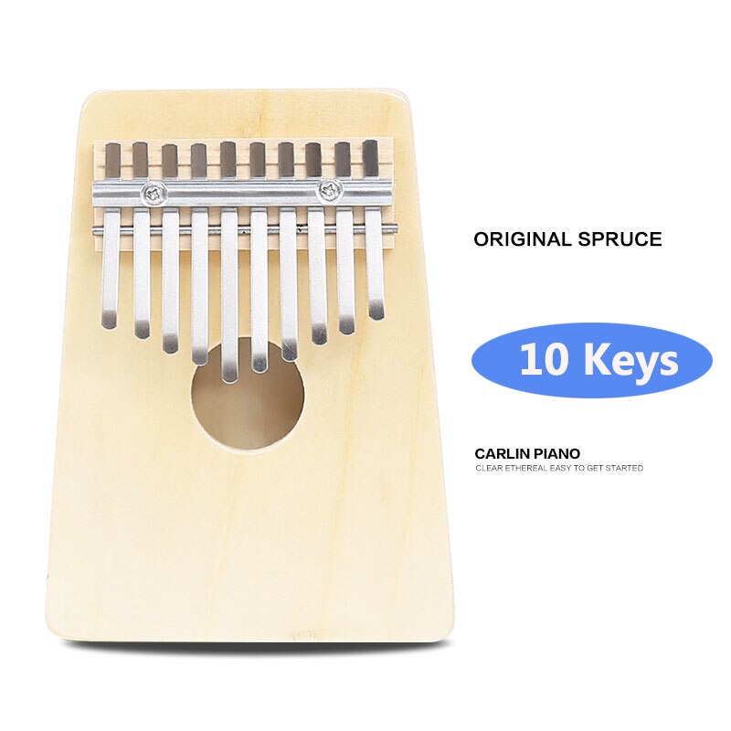 8/10 teclas kalimba pinho sólido africano mogno polegar dedo piano sanza mbira calimba tocar com guitarra instrumentos musicais de madeira